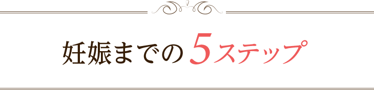 妊娠までの5ステップ